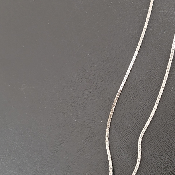 Heart snake chain silver necklace - Picture 4 of 4